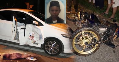 老汉双线路违例U转  无牌少年骑士撞车亡