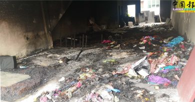 不明人士店内烧垃圾  疑吸毒者或精神病者所为