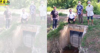 双溪布达沿湖休闲公园  排水不佳忧河水逆流