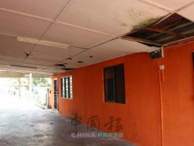 迪沙鲁容民众会堂 天花板破烂 快维修