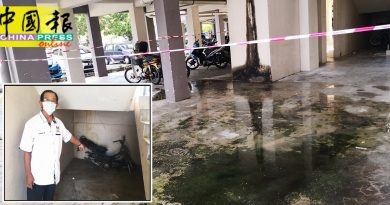 垃圾、摩哆残骸堆积 水槽漏水    双溪布达人民组屋问题一箩箩