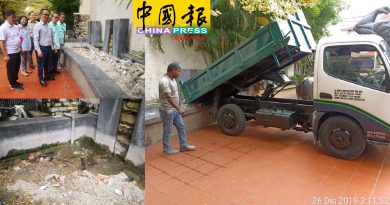 建筑废料弃世遗公园喷水池  鸡场街形象受损