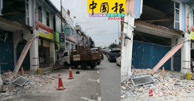 轰隆！老店塌陷  幸未砸中路人