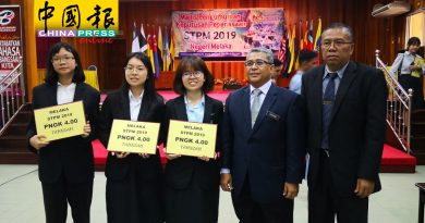 STPM放榜甲19人考满分  平均积分较前年少0.18分