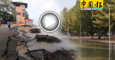 大海潮再度來襲   沿海多地區沒下雨 淹水