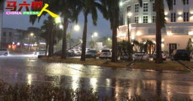 久违倾盆大雨   甲市周六晚多区 突发水灾！