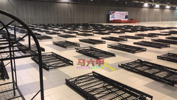 网传马六甲国际贸易中心已开始设置多个床位作为新冠肺炎治疗及隔离中心。