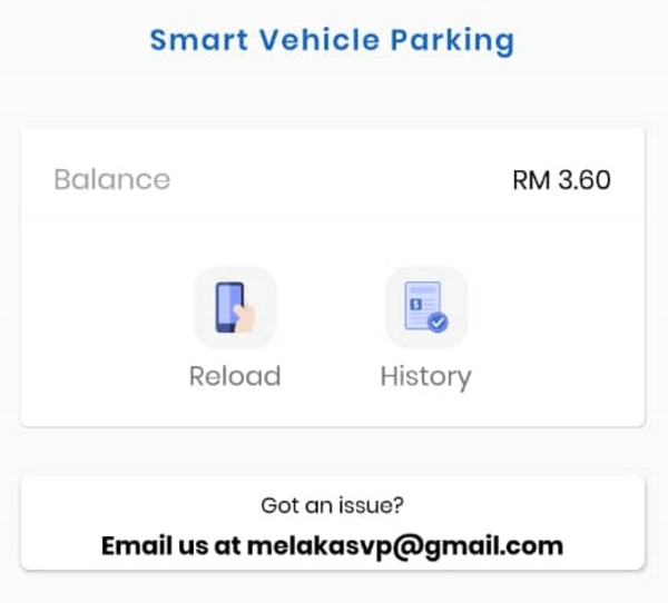 App内新添Syntax Valley Parking电邮，方便用户联络。
