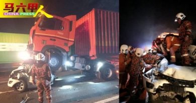 被追尾连环撞压成废铁  四驱车遭夹击 司机死