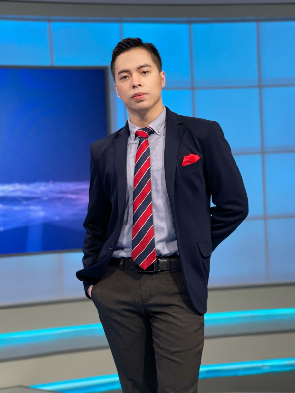 大马国营电台电视台RTM华语新闻主播戴靖航。