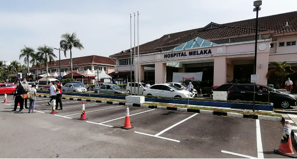 马六甲中央医院将配合可能增加疫情做好应对准备。（档案照）