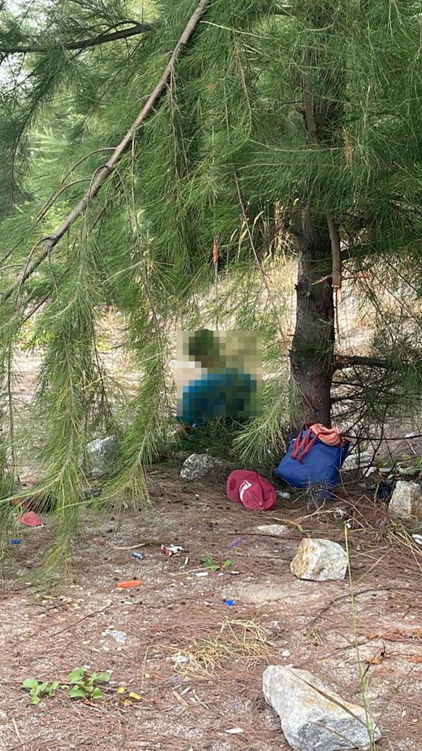 一名巫裔男子被发现在双岛城沿岸自缢。（图取自网络）