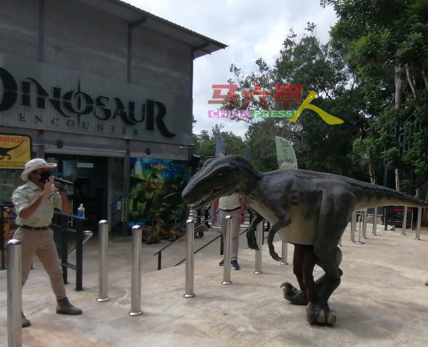 夜间动物园门票也包括参观“遇见恐龙乐园”。
