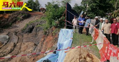 ◤今日马六甲头条◢施工地土崩．担心屋结构 500居民  住不安心