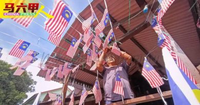 市议会员工精心布置 逾千国旗   围绕祖屋