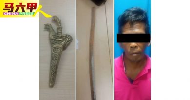 疑闯度假屋偷窃被发现 马来男子亮刀反抗  遭警逮捕