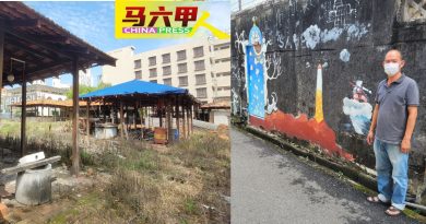 ◤今日马六甲头条◢后巷壁画计划停顿 武雅拉也商民大感可惜