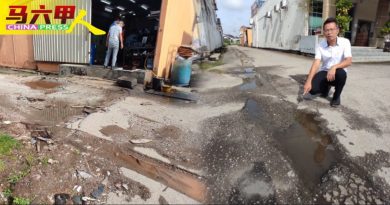 埋地下电缆留手尾 重铺路  现逾百公尺坑洞