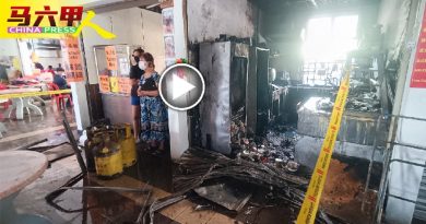 食摊大火  食客慌逃  石油气桶及时移店外