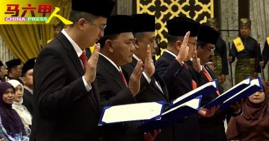 甲州团结政府成立     行动党谢守钦受委行政议员