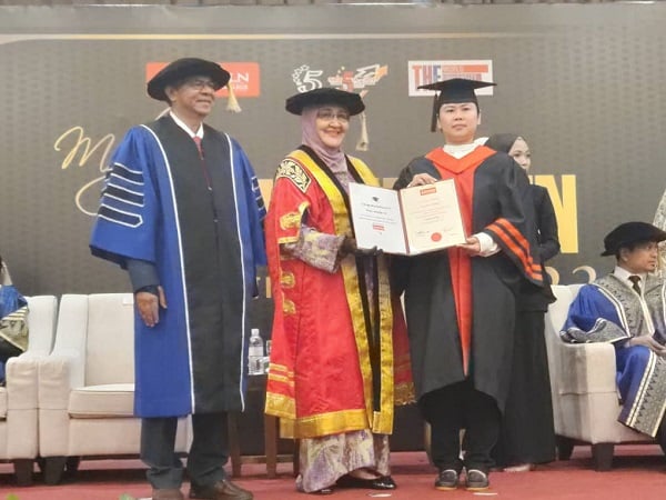 陈煊婷获得林肯大学荣誉院士殊荣，实至名归。