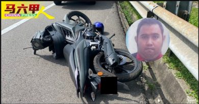 摩哆失控翻覆 骑士遭抛飞   当场死亡
