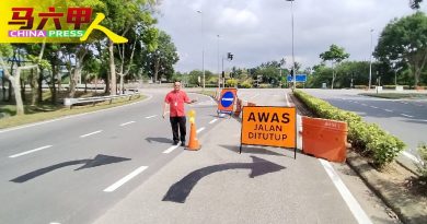 AMJ大道干浪路口  试验性改道至下月6日