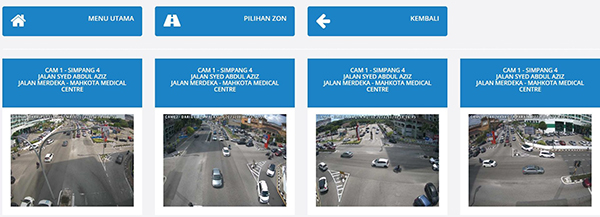 民众和游客可查看高清画面的实时路面交通情况。