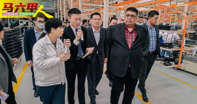考察电动车工业园 甲政府访广西招商
