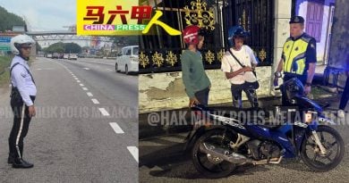安全行动22〡中央警区8小时   发47罚单  充公6摩哆