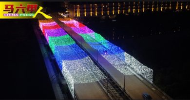 双岛城桥梁 100公尺彩虹隧道