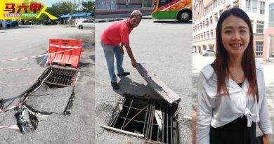 水管破裂    路面下陷   小贩斥逾半年没人理
