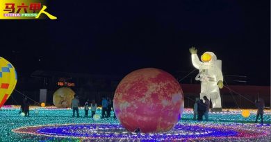 武吉士灵烈休闲公园 施工准备  迎LED灯光展