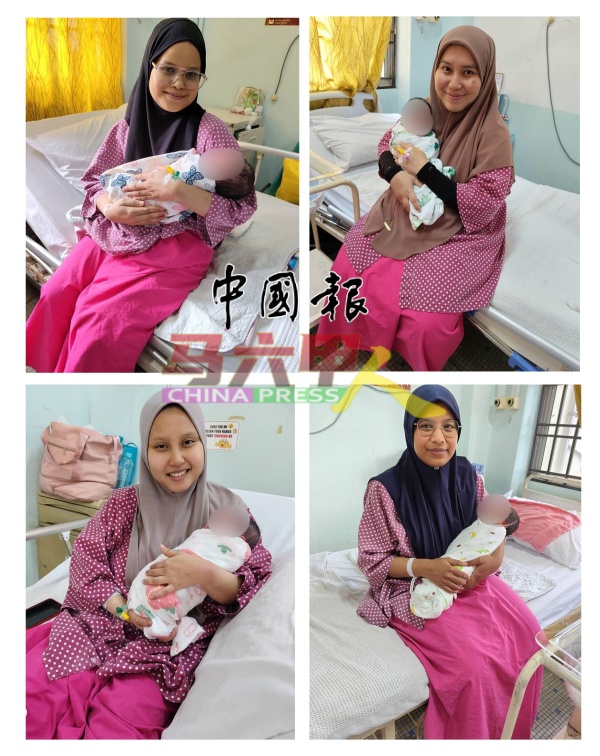 马六甲中央医院迎来9名元旦宝宝的诞生。