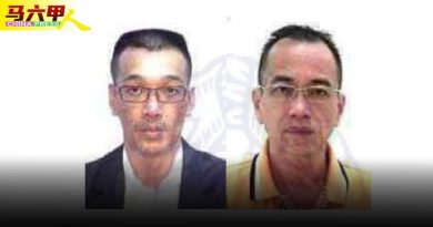 马六甲中央警区 寻2华男助查案件