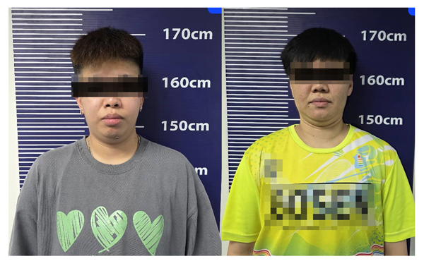 两名女嫌犯涉及假贷款骗局。
