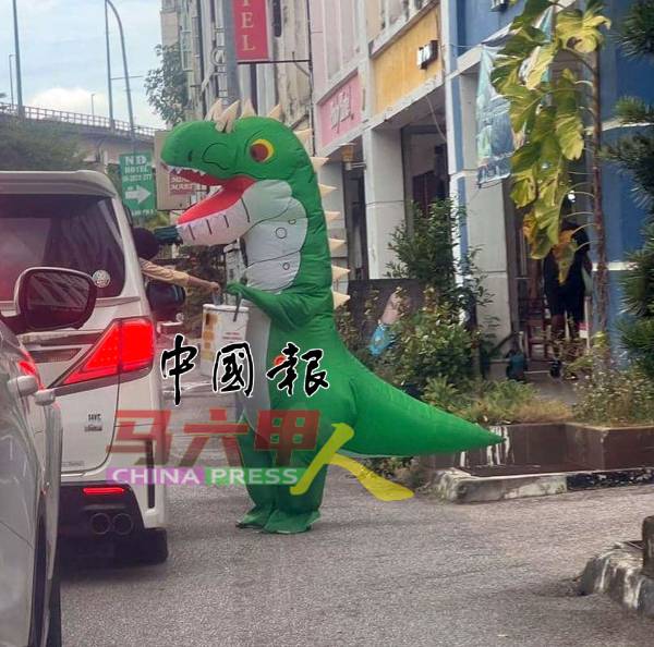 甲历史城市政厅至今仅发出18张装扮卡通、吉祥物的执照。(图骆慧茹提供)