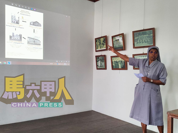 丽塔修女简述圣心修道院的由来。