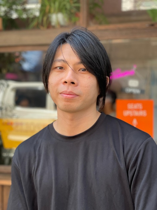 黄智熊（图）与友人戴暐淞见义勇为，一起制伏匪徒。