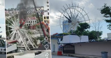 拆除工作期间意外 “马六甲眼”失火