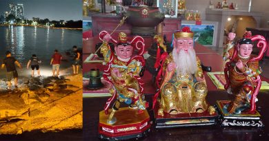 12尊神像被人丢大海 神庙找回4尊修复
