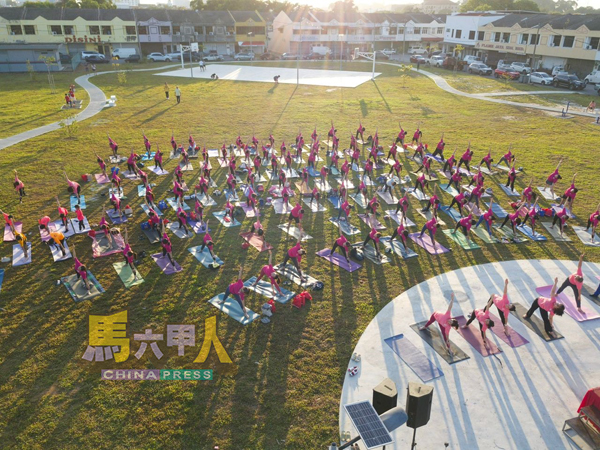 ■“悦 Joy”慈善瑜伽活动是哥打拉沙马那昌明休闲公园迎来提升后,首项大型社区活动。