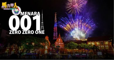 马六甲全新旅游地标   “001塔”点亮市区夜空